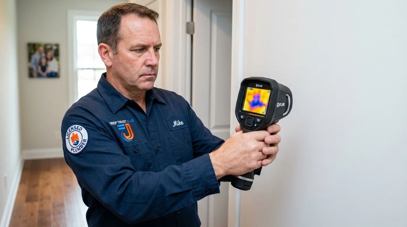 Thermal imaging leak detection by Johns Plumbing LLC in Waukegan